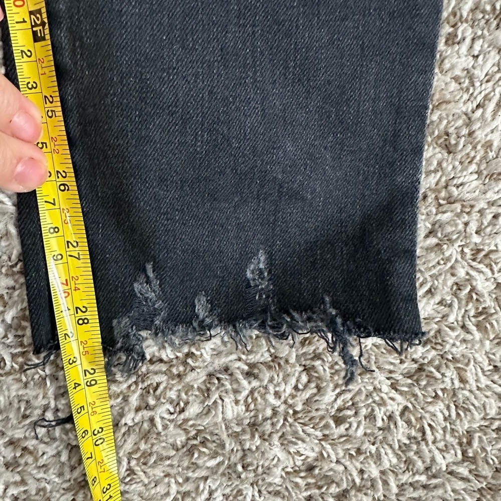 NWT AG The Sophia Ankle Skinny Distressed Faded Black Size 25 - Picture 5 of 7
